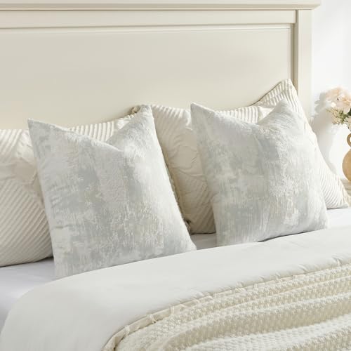 Pack of 2 Faux Cashmere Throw Pillow Covers 12x20 Inch