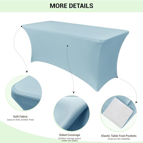 4ft Stretch Spandex Table Cover (2 Count)