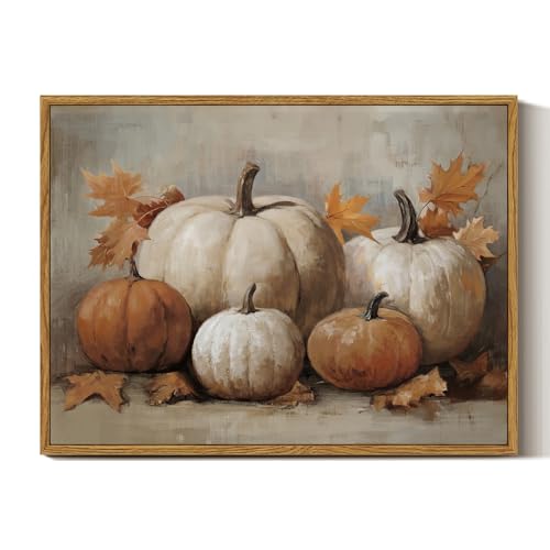 Framed Canvas Wall Art Vintage Decor