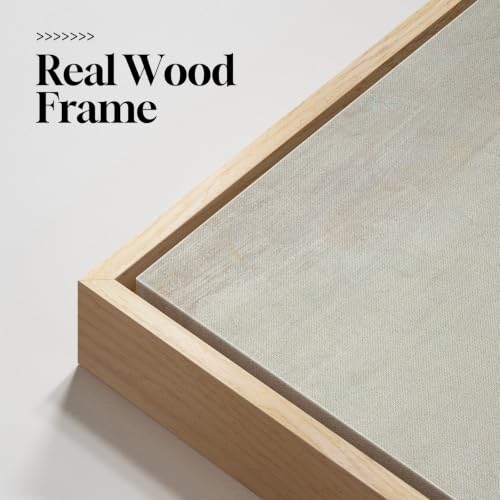 Framed Sage Green Landscape Abstract Wall Art for Bedroom