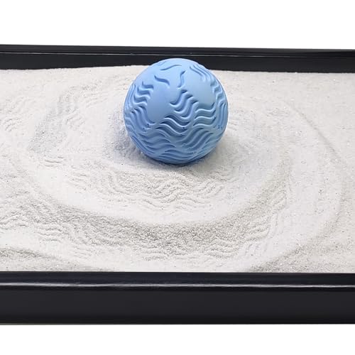 Japanese Zen Garden Kit for Desk with 3 Sand Spheres
