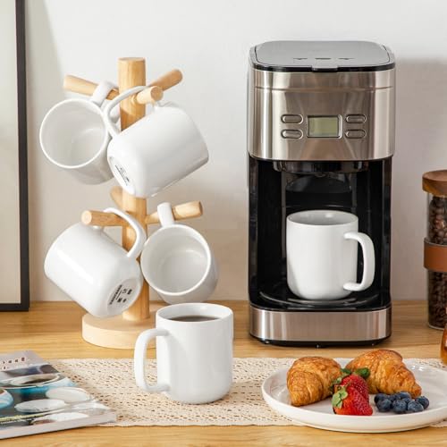 Porcelain Coffee Mugs Set (6 Count)