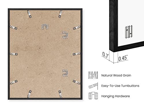 16x20 Black Oak Frame Set of 4 (4 Count)
