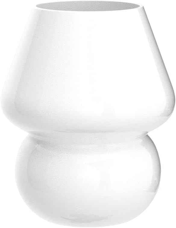 Mushroom lamp,Glass Mushroom Bedside Table Lamp Translucent Murano Vintage Style Striped Small Nightstand Desklamp Swirl Light for Home Decor, Dining, Living, Bedroom, Gift (Matte White)