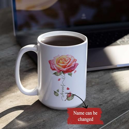 Novelty Rose Accent Cup For Girl