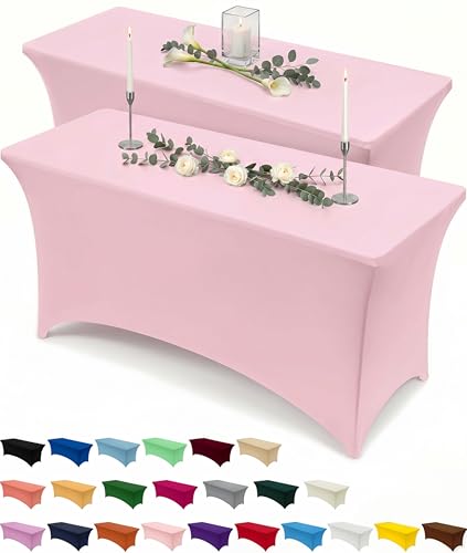 Spandex Table Cloth 2 Pack [4FT (2 Count)