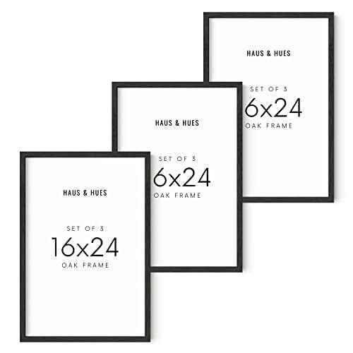 16x24 Black Oak Frame Set of 3 (3 Count)