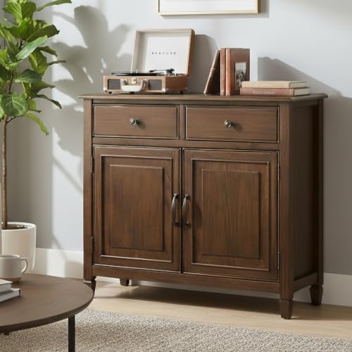 Connaught 40" Solid Wood Cabinet in Rustic Natural Aged Brown