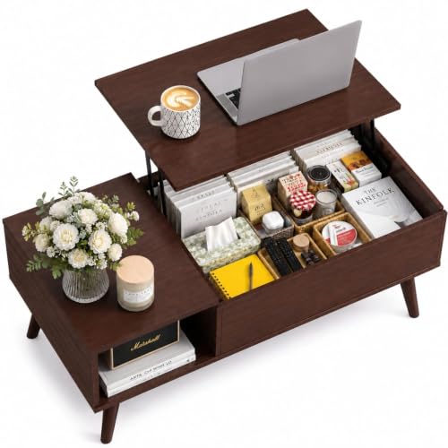 Lift Top Coffee Table with Hidden Storage