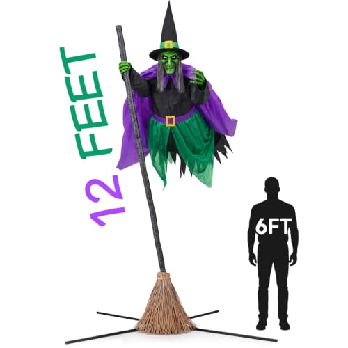 Halloween Decorations Outdoor (12 Ft Green Purple Black)