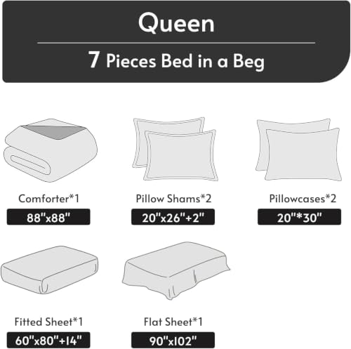 Bed in a Bag Queen 7 Pieces