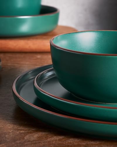 Mercury 24 Piece Stoneware Plates and Bowls