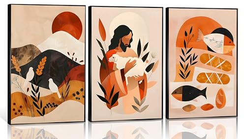 3Pcs Jesus Canvas Wall Art (3 Count)