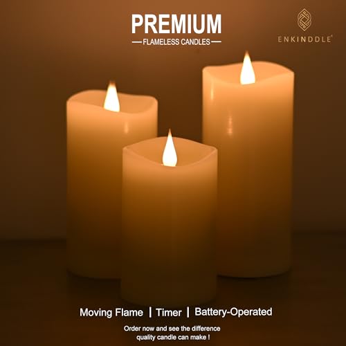 Tall Flameless Candles with Timer