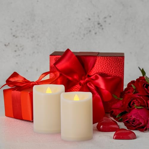 3" x 5" Flameless Candles Outdoor Battery Operated Candles with Remote and Timer