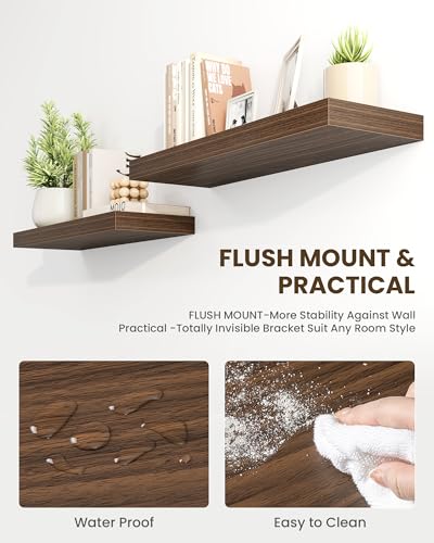 32" Floating Shelves for Wall (2 Count)