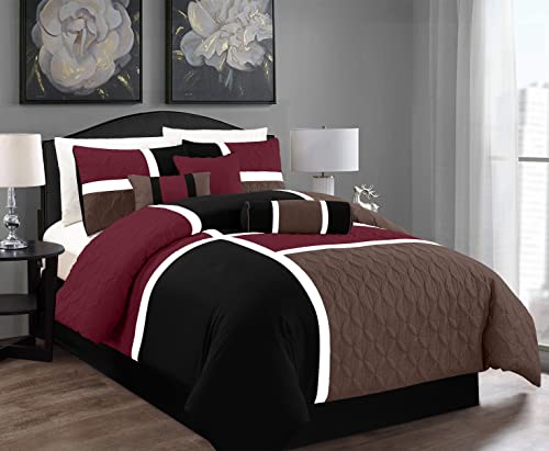 Upland 7 Piece Quilted Patchwork Comforter Set