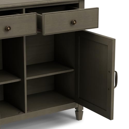 Connaught 40" Wide Solid Wood Cabinet in Farmhouse Grey