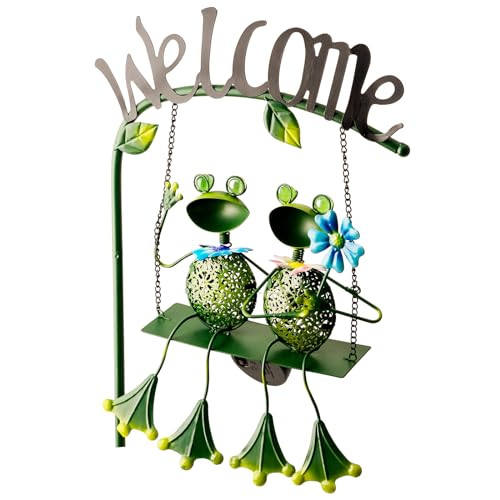 Solar Frog Garden Stake Lights Outdoor Waterproof