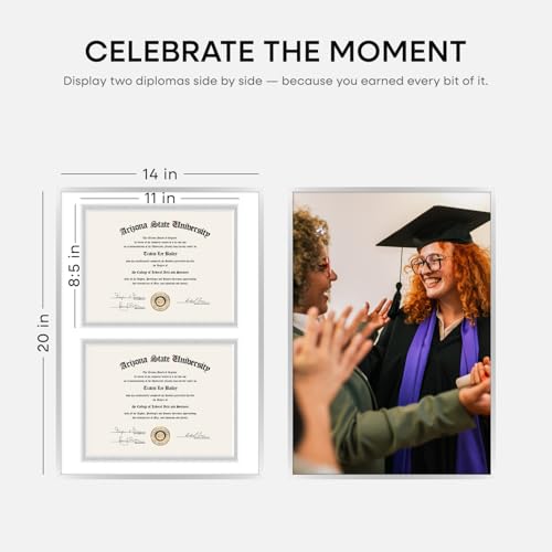 14x20 Silver Diploma Frame (3 Count)