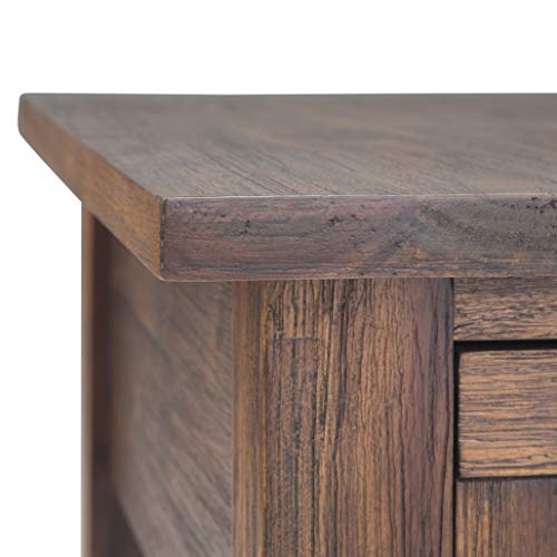 Monroe 14" Side Tables in Distressed Charcoal Brown