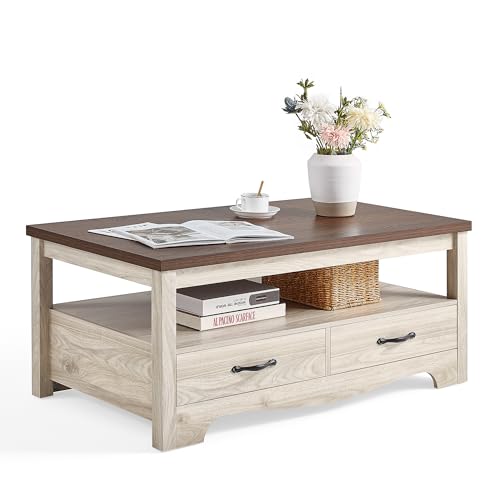 Farmhouse Coffee Table with Storage