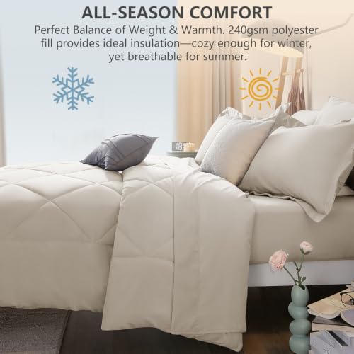 Full Size Comforter Sets Beige