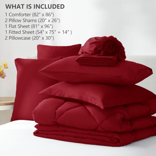 Full Size Comforter Sets Dark Red