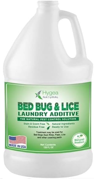 Lice and Bed Bug Laundry Additive - Environmentally Responsible, Odorless, and Stain-Free Liquid Laundry Treatment - Safe for Children and Pets - Any Water Temperature (1 Gallon) - Décor Diaries