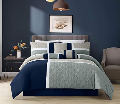Upland 7 Piece Quilted Patchwork Comforter Set