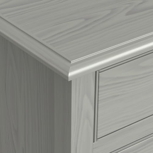 Connaught 40" Wide Solid Wood Cabinet in Fog Grey