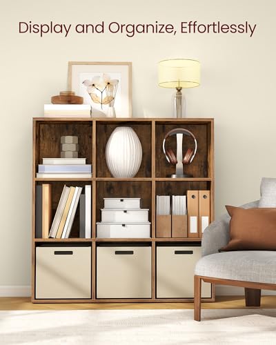 Bookshelf 9 Cubes Storage Organizer