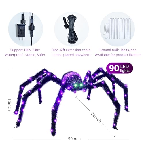 Halloween Decorations Outside Giant Spider