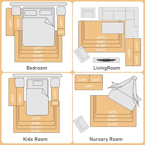 Rugs for Living Room (56 Sq Ft)