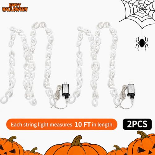 2 Pack 16.4 ft Halloween Chain Lights