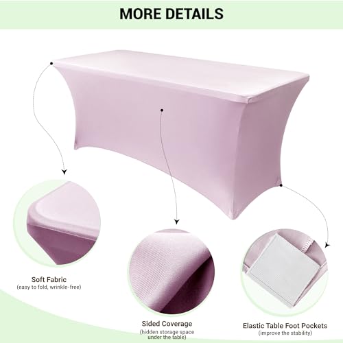 4ft Stretch Spandex Table Cover (2 Count)