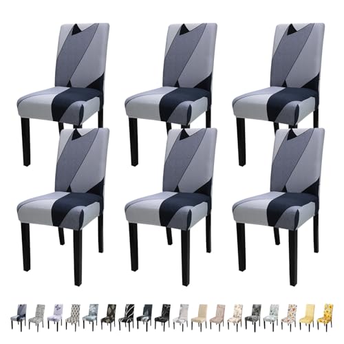 Pattern Chair Covers for Dining Room Set of 6