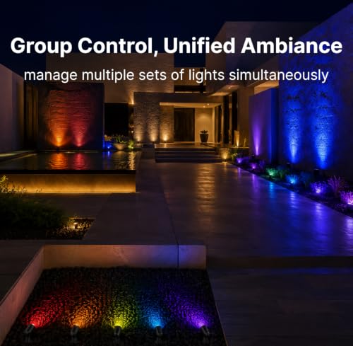 Solar Color Changing RGBW Landscape Spotlights (8 Count)