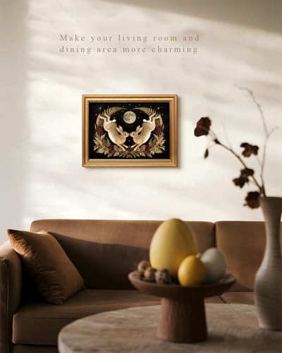 Vintage Gold Framed Wall Art for Living Room