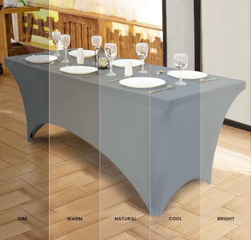 Spandex Table Cloth 2 Pack [6FT (2 Count)