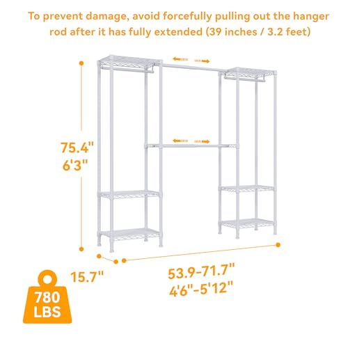H10 Expandable Clothes Rack