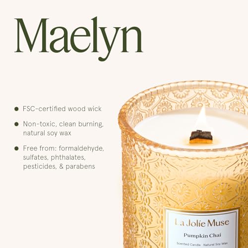 Pumpkin Chai Scented Candles for Home (19.4 Ounce)