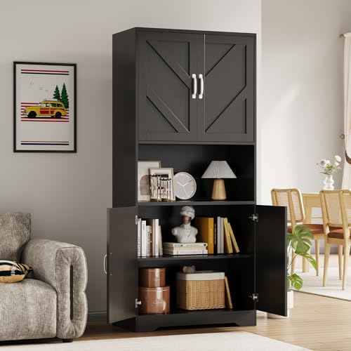 70" Kitchen Pantry Storage Cabinet