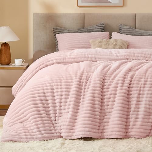 Fleece Oversized Queen Comforter Set