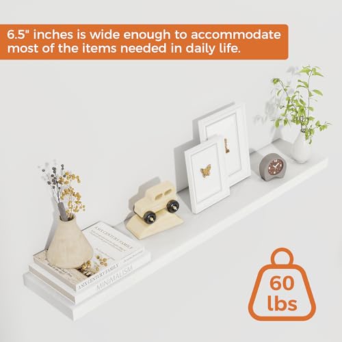 36Inch Floating Shelves for Wall 2 Pack Wood Shelves for Kitchen (2 Count)