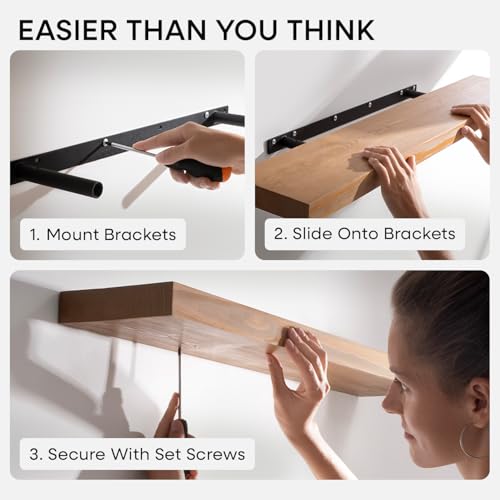 48 Inch Floating Shelves (3 Count)