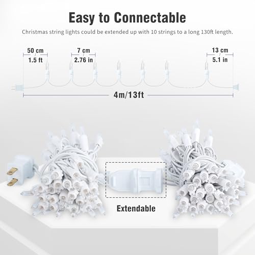 Clear Christmas Lights Set (26 Foot)
