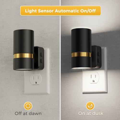 Night Lights Plug into Wall 3CCT 2 Pack (2 Count)