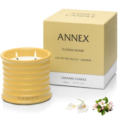 Lily of the Valley & Jasmine Luxury Strong Scented Candle
