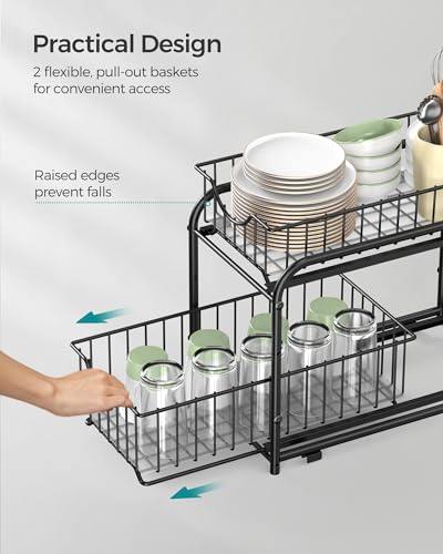 2 Tier Pull Out Cabinet Organizers